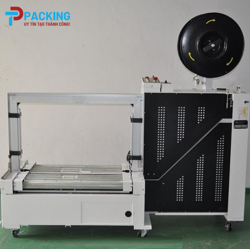 Máy đóng đai nhựa hàn nhiệt PP thùng hàng