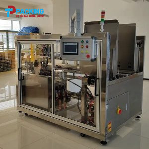 Máy dựng thùng carton dán đáy inox TPK-4025