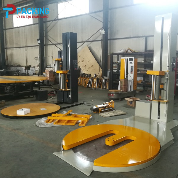 Máy quấn màng PE cho pallet kiểu M