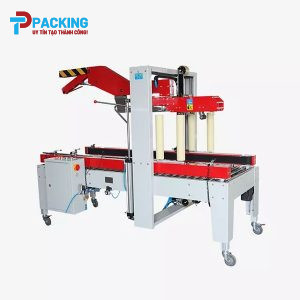 Máy dán băng keo thùng tự động gập nắp