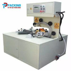 Máy quấn màng co lốp xe cuộn nằm ngang