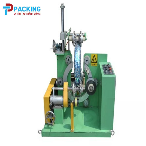 Máy quấn màng lốp xe máy dáng đứng