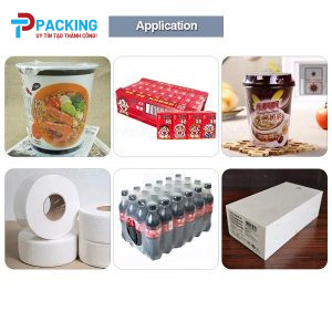 Máy rút màng co chai lọ, hộp giấy