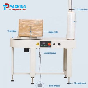 Máy quấn màng co thùng carton