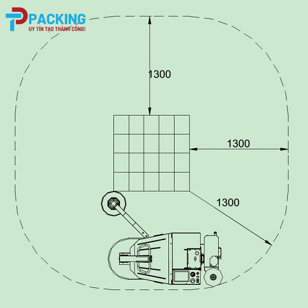 Máy quấn màng robot