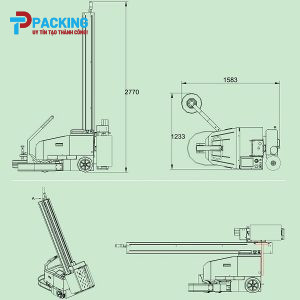 Robot quấn màng pallet