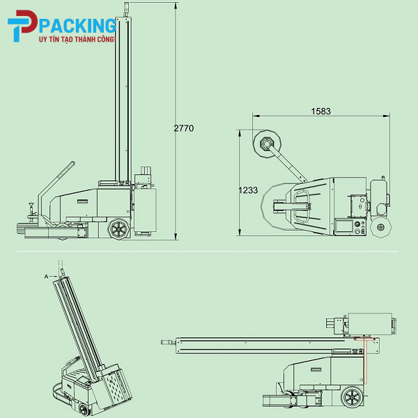 Robot quấn màng pallet