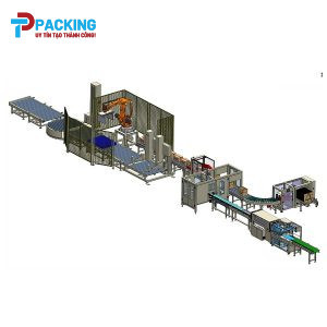 DÂY CHUYỀN ĐÓNG GÓI VÀ XẾP THÙNG LÊN PALLET