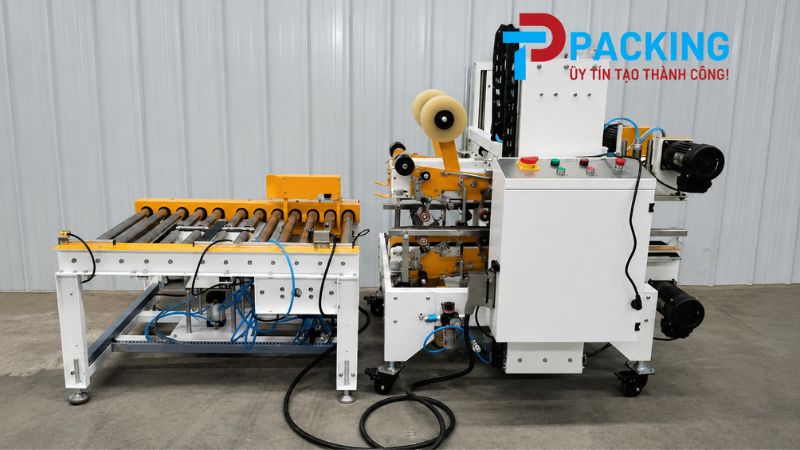 Máy dán mép và góc thùng carton tự động FXJ-P5050