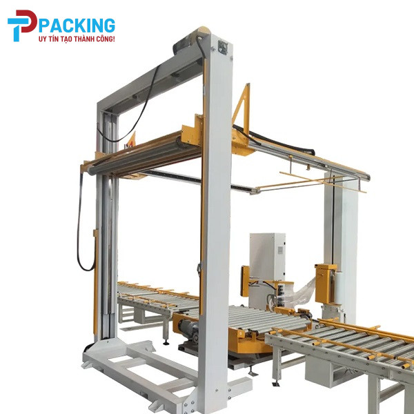 Máy quấn màng từ động phủ tấm nóc