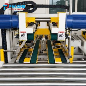 Sản phẩm máy dán mép và góc thùng carton tự động FXJ-p5050