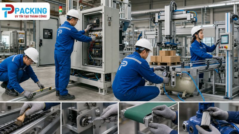 Quy Trình Lắp Đặt, Vận Hành Và Bảo Trì Dây Chuyền Đóng Gói Tự Động Chuẩn Tín Phát Packing