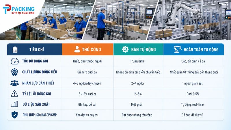 So sánh nguyên lý hoạt động của các mô hình đóng gói