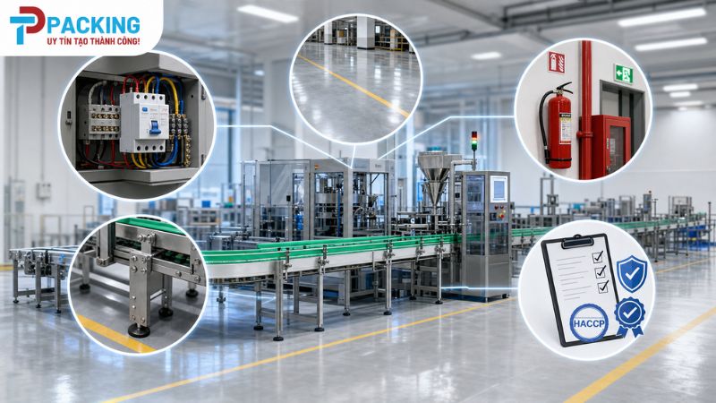 Tiêu chuẩn kỹ thuật cần đáp ứng trước khi lắp đặt dây chuyền đóng gói