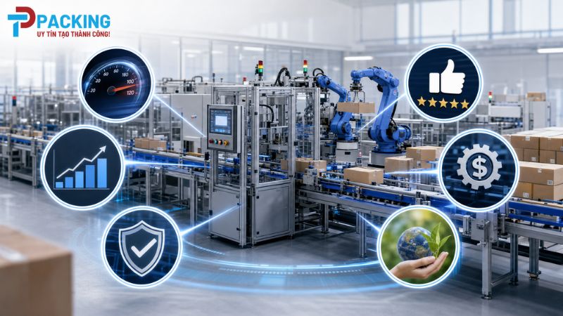 Toàn Bộ Ưu Điểm Nổi Bật Của Dây Chuyền Đóng Gói Tự Động