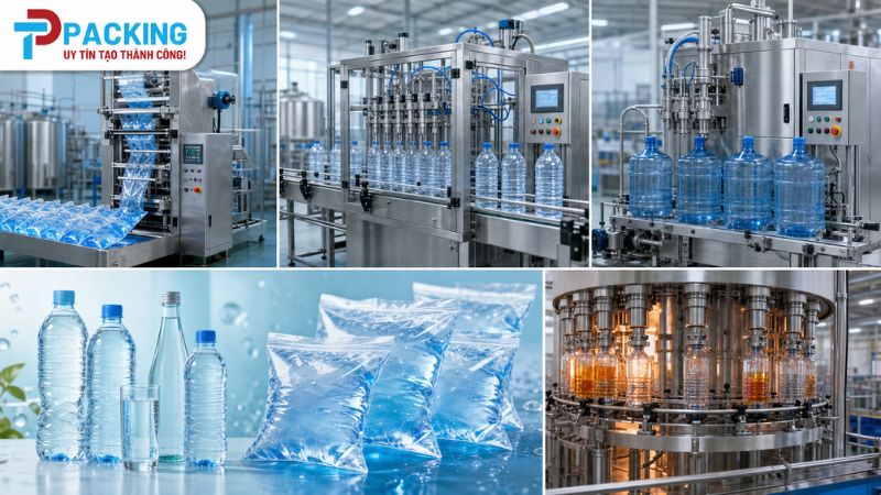Các dòng máy đóng gói nước phổ biến hiện nay