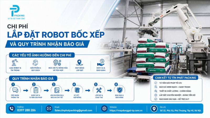 Chi Phí Lắp Đặt Robot Bốc Xếp Và Quy Trình Nhận Báo Giá