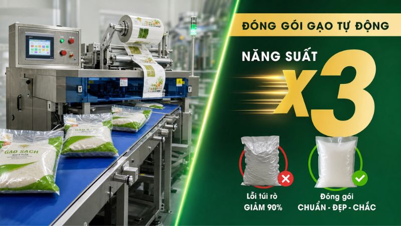Chọn máy đóng gói thực phẩm tự động hiệu quả