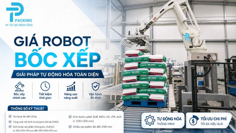Bảng Giá Robot Bốc Xếp 2026 – Chi Phí Từ Phổ Thông Đến Cao Cấp