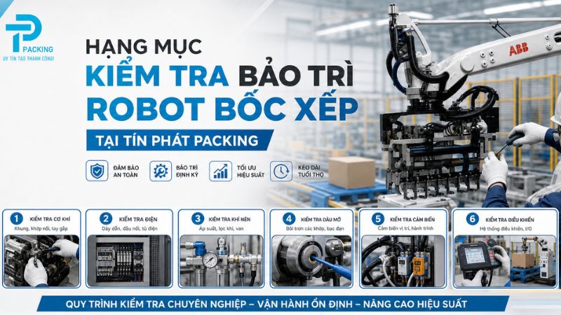 Hạng Mục Kiểm Tra Bảo Trì Robot Bốc Xếp Tại Tín Phát Packing