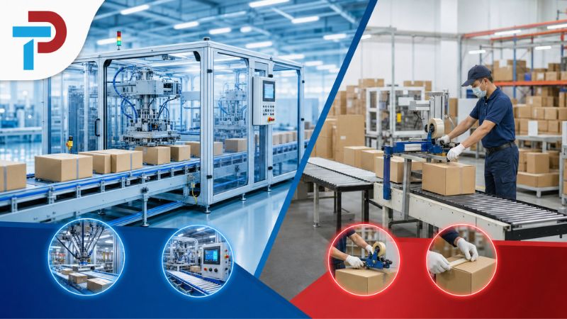 Nên Chọn Dây Chuyền Đóng Gói Tự Động Hay Bán Tự Động Cho Doanh Nghiệp?