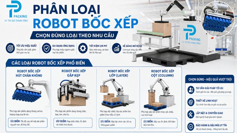 Phân Loại Robot Bốc Xếp – Chọn Đúng Loại Theo Nhu Cầu