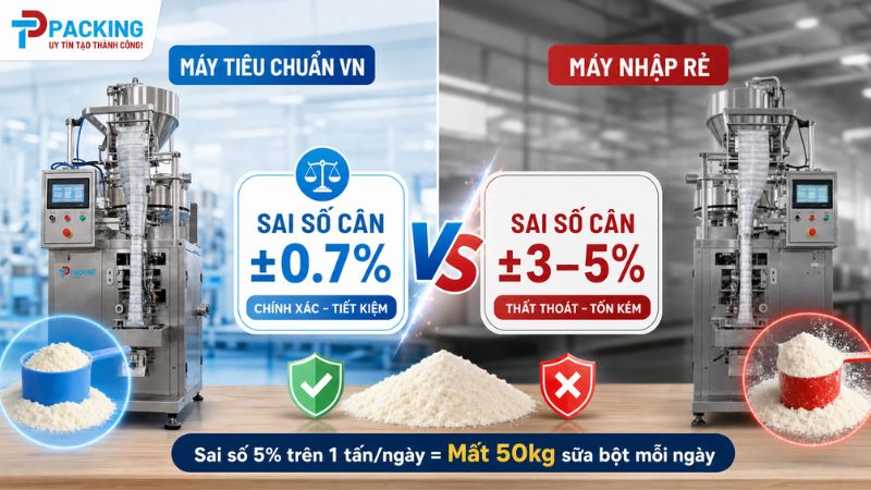Thông Số Và Giá Thành Máy Đóng Gói Sữa Bột