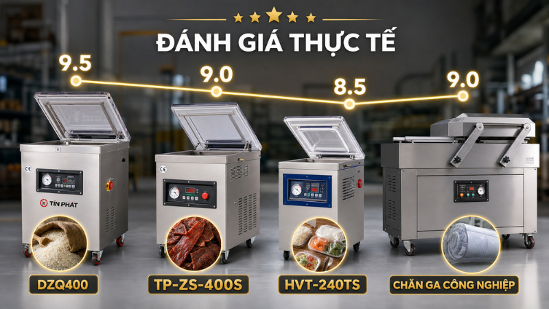 Top Máy Đóng Gói Hút Khí - Báo Giá Thực Tại Tín Phát Packing