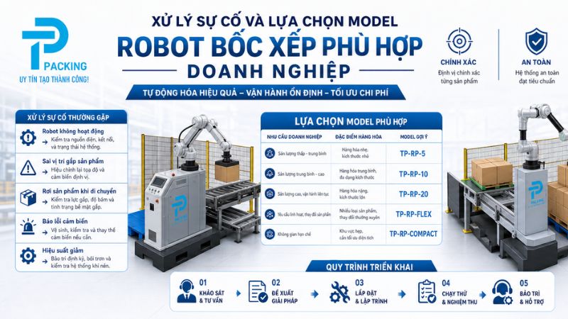Xử Lý Sự Cố Và Lựa Chọn Model Robot Bốc Xếp Phù Hợp Doanh Nghiệp