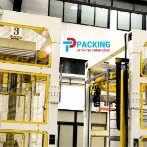 Máy quấn màng pallet dạng vòng xoay Tín Phát Packing