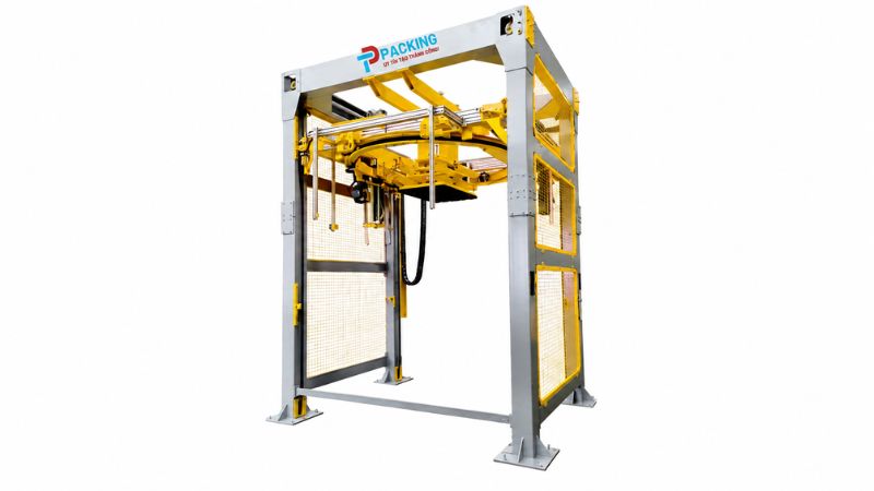 Máy quấn màng pallet dạng vòng xoay Tín Phát