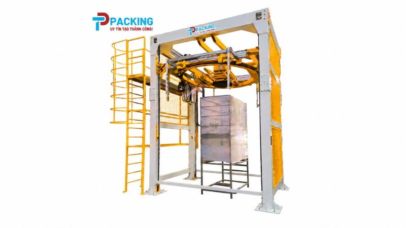 Máy quấn màng pallet dạng vòng xoay