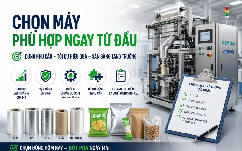 1. Chọn Máy Phù Hợp Sản Phẩm & Quy Mô 1. Chọn Máy Phù Hợp Sản Phẩm & Quy Mô