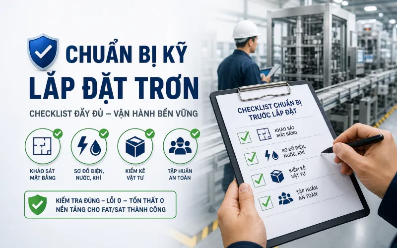 Các bước chuẩn bị trước khi lắp đặt thiết bị công nghiệp