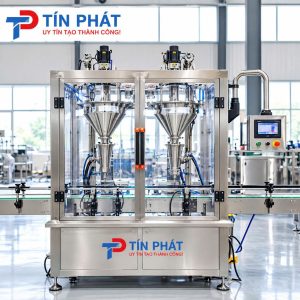 Cấu tạo Máy chiết rót dạng bột hai đầu