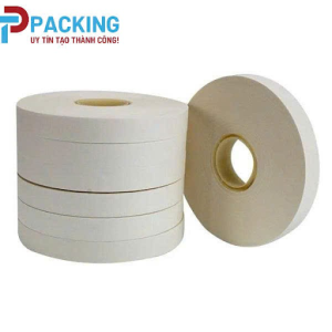 Cuộn đai giấy Kraft trắng dùng để bó buộc hàng hóa
