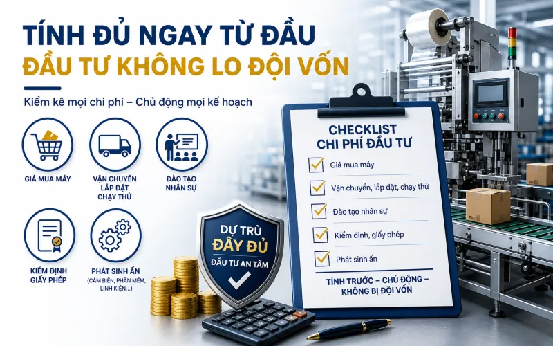 Định Nghĩa Chi Phí Đầu Tư Máy Đóng Gói