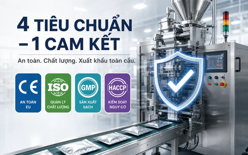 Định Nghĩa Tiêu Chuẩn CE, ISO, GMP, HACCP Trong Lĩnh Vực Máy Đóng Gói