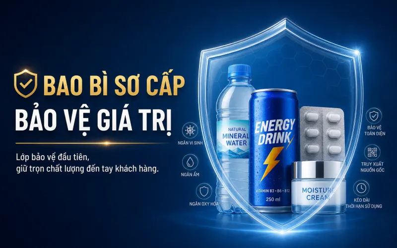 Đóng Gói Sơ Cấp (Primary Packaging) – “Bộ áo giáp” đầu tiên của sản phẩm