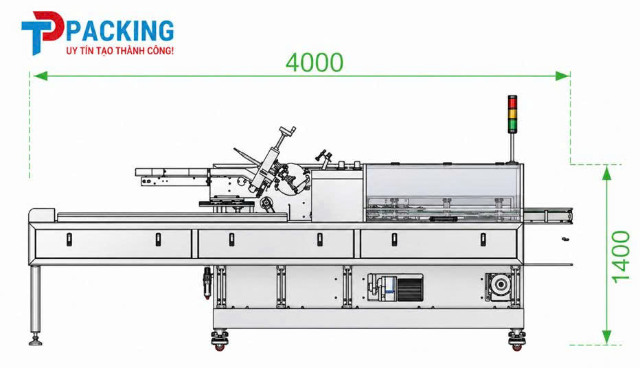 Thông số kỹ thuật máy mở hộp và đóng gói tự động