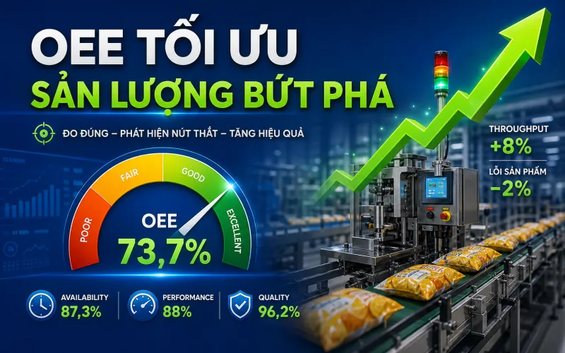 Hướng Dẫn “Cầm Tay Chỉ Việc” Tính OEE Cho Máy Đóng Gói Hướng Dẫn “Cầm Tay Chỉ Việc” Tính OEE Cho Máy Đóng Gói