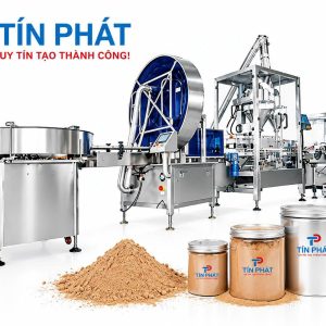 Máy chiết rót dạng bột hai đầu dùng cho sản phẩm nào?