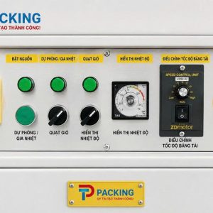 Hình ảnh các nút công tắc điều khiển của máy co màng miệng chai, lọ MS - 1540
