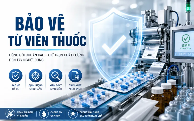 Máy Đóng Gói Dược Phẩm Là Gì? Giá Trị Thực Sự Trong Dây Chuyền Sản Xuất