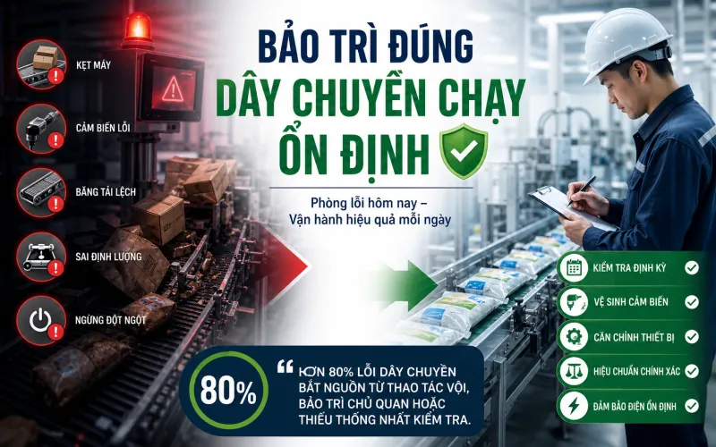 Những Sự Cố Điển Hình Trên Dây Chuyền Đóng Gói Hiện Đại