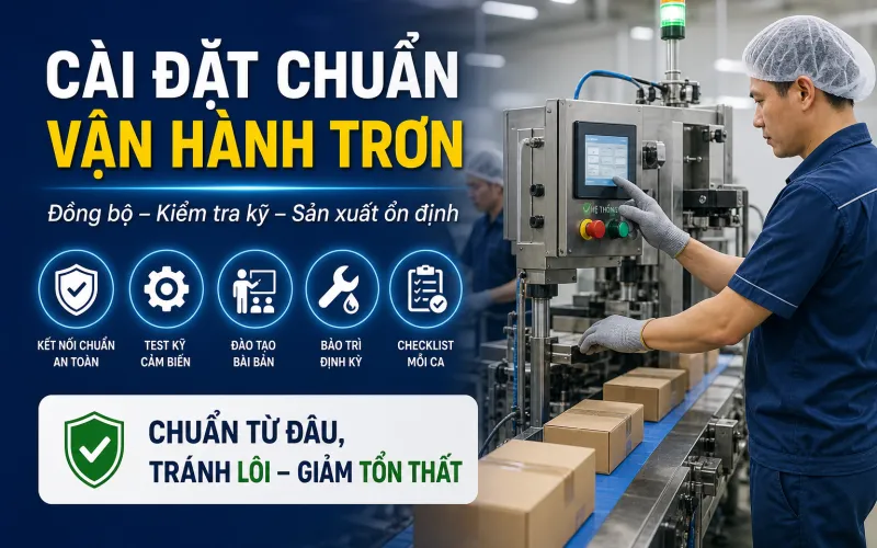Quy Trình Vận Hành – Từ Cài Đặt Đến Đóng Thùng Tự Động