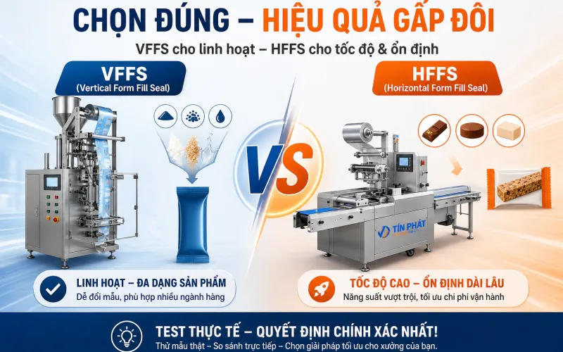 So Sánh 2 Siêu Dây Chuyền Đóng Gói VFFS, HFFS (Đọc Xong Sẽ Rõ Chọn Sao Cho Đúng!)