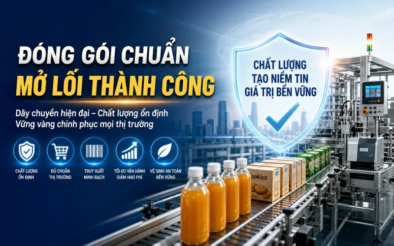 Tầm quan trọng của dây chuyền đóng gói ngành thực phẩm & đồ uống