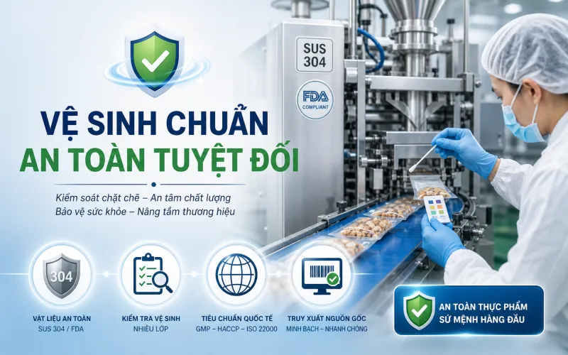 Tiêu Chuẩn Vệ Sinh Và An Toàn Thực Phẩm Trong Máy Đóng Gói Tiêu Chuẩn Vệ Sinh Và An Toàn Thực Phẩm Trong Máy Đóng Gói
