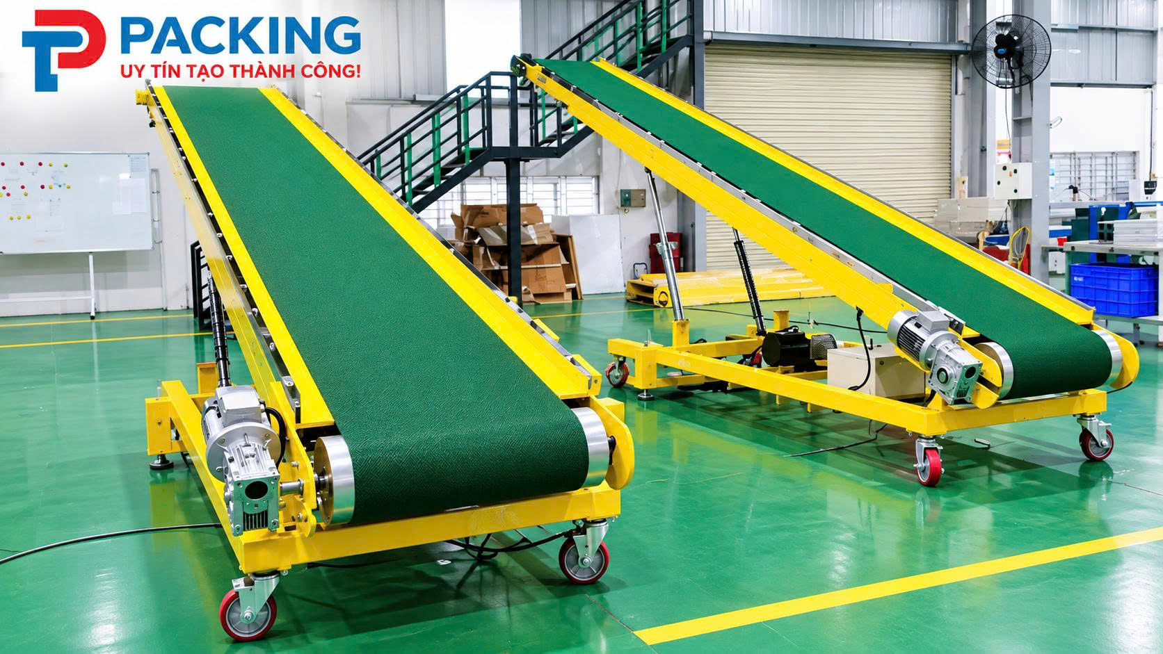 Các loại băng tải nâng hạ